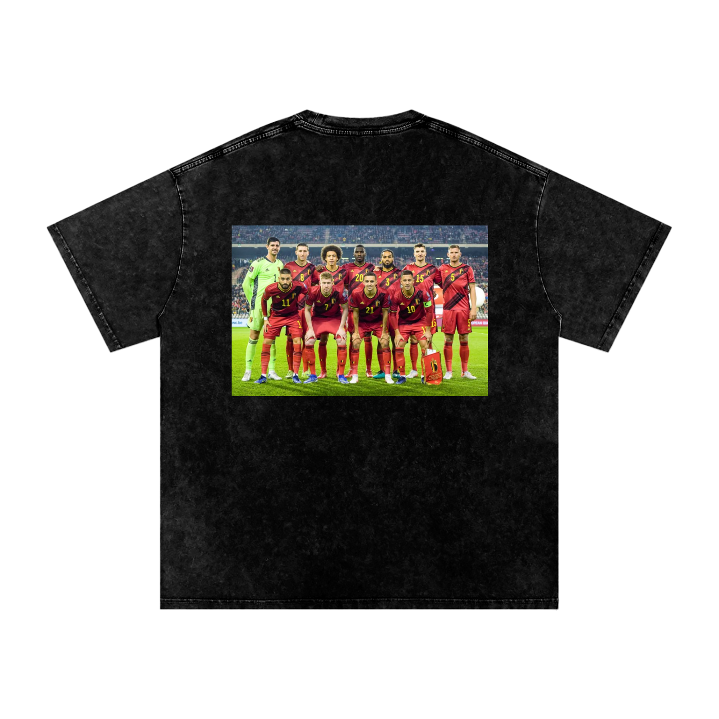 Belgium national football teamSnow Washed Oversized Cotton T-Shirt