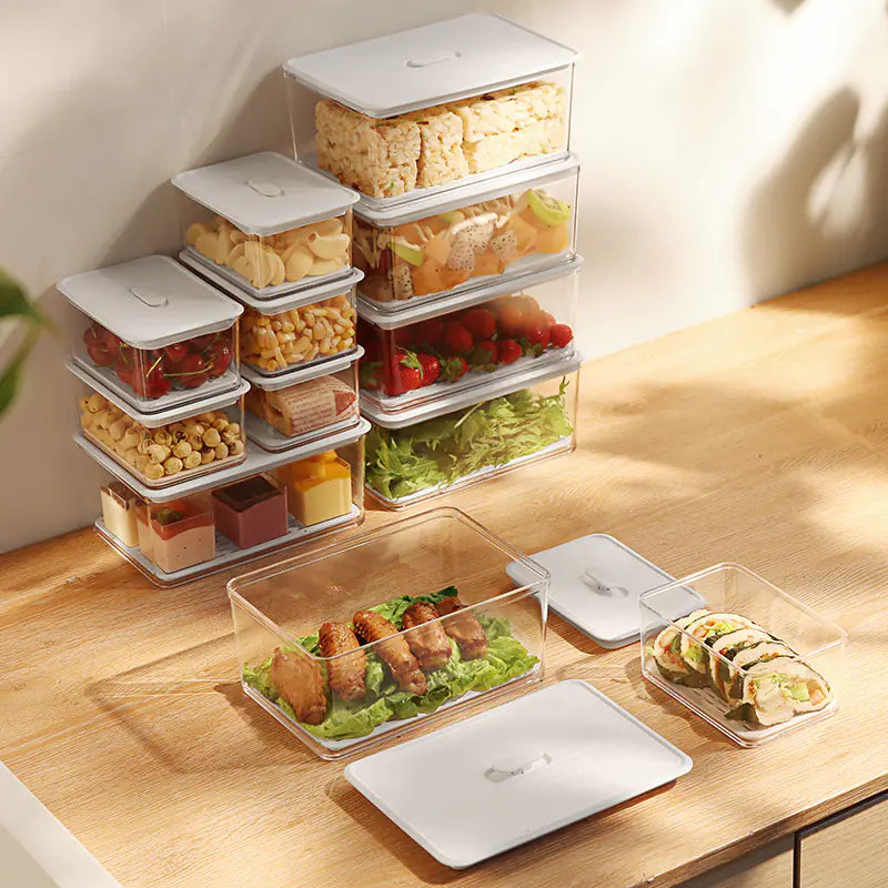Plastic Food Storage Box for Fruits and Dumplings